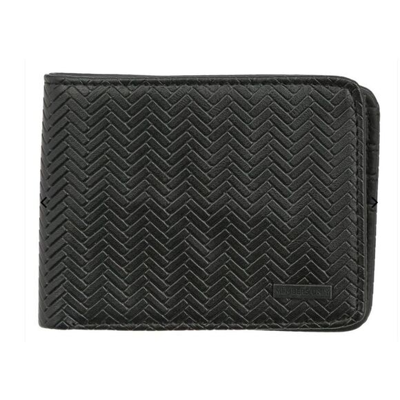 MEMBERS 0NLY MENS Black RFID WALLET - Picture 1 of 7